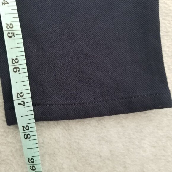 Talbots Womens 6 Lexington Pant Navy Blue Ponte Ankle Stretch Career Office - Picture 13 of 15
